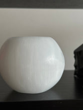 Load image into Gallery viewer, Selenite Polished Crystal Candle Holder
