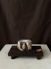 Load image into Gallery viewer, Chocolate Banded Crystal Raw Cut Onyx Tealight Candle Holder #2
