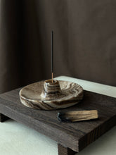 Load image into Gallery viewer, Chocolate Banded Crystal Onyx Cleanse Stick Holder #2
