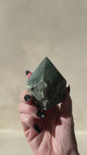 Load and play video in Gallery viewer, Epidote polished point Crystal
