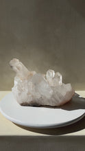 Load and play video in Gallery viewer, Clear Quartz Cluster- Statement Piece Crystal #A
