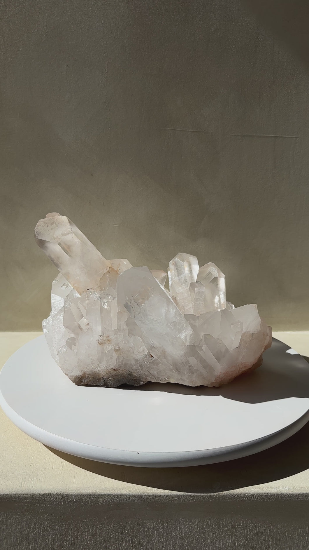 Clear Quartz Cluster- Statement Piece Crystal #A