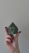 Load and play video in Gallery viewer, Epidote polished point Crystal
