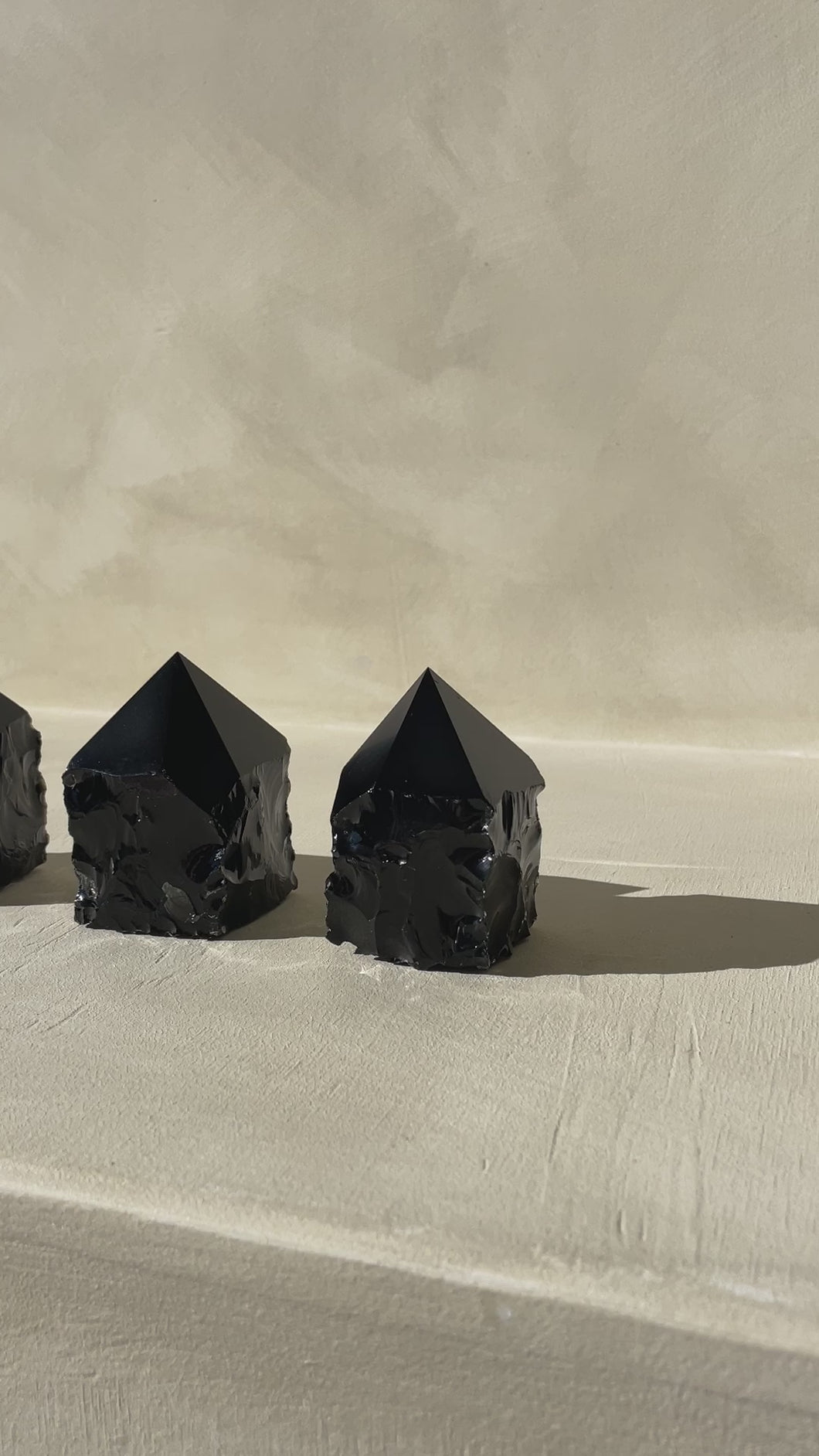 Black Obsidian Polished Point Crystal
