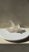 Load and play video in Gallery viewer, Clear Quartz Cluster- Statement Piece Crystal #E
