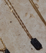 Load image into Gallery viewer, Black Tourmaline Crystal Necklace - Little Quartz Co Crystals
