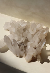 Clear Quartz Cluster- Statement Piece Crystal #7 - Little Quartz Co Crystals