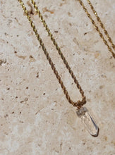 Load image into Gallery viewer, Clear Quartz Crystal Necklace - Little Quartz Co Crystals
