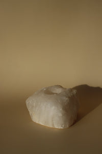 Clear Quartz Tealight Candle Holder - Little Quartz Co Crystals