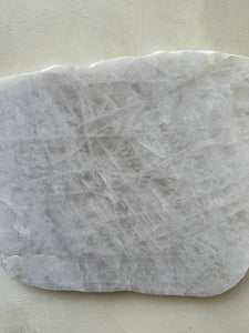 Crystal Clear Quartz Platter #2 - rough cut edge - Little Quartz Co Crystals