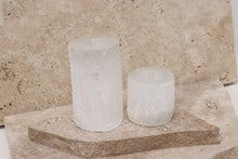 Load image into Gallery viewer, 2 Set Selenite Candle Holders Little Quartz Co Crystals
