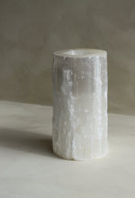 Load image into Gallery viewer, Tall Selenite Tealight Candle Holder - Little Quartz Co Crystals
